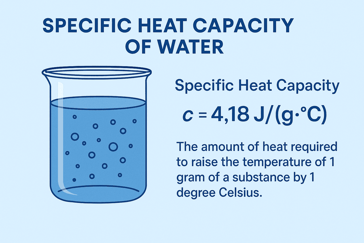 Specific Heat of Water vs Temperature – Table & Calc