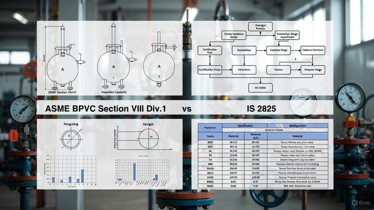 ASME Section VIII vs IS 2825 — Comparative Analysis